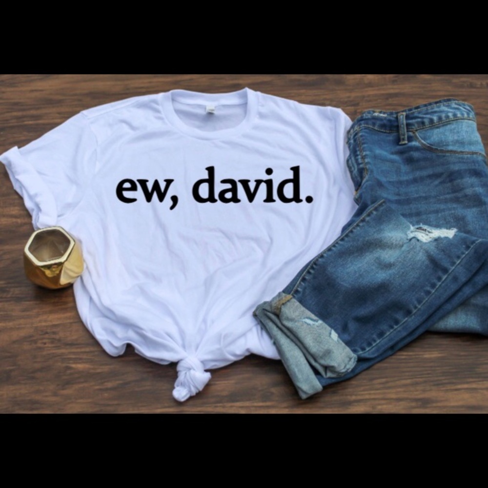 Ew David Schitts Creek short sleeve crew neck tee